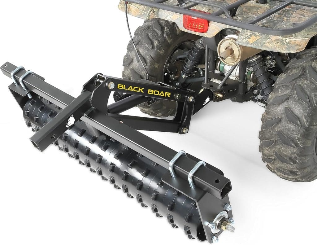 Black Boar ATV/UTV Cultipacker Implement, Breaks Up Clods, Packs Down Loose Soil and Forces Seed Bed (66009)