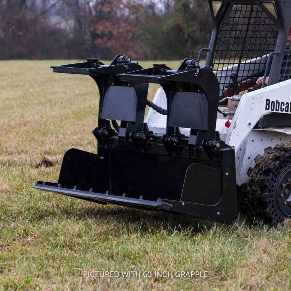 Titan Attachments Skid Steer 72â€ HD Demolition Grapple Bucket Attachment W/Hooks