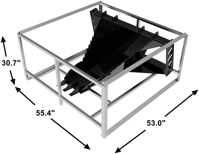 Landy Industries Stump Bucket for Skid Steer Quick Attach