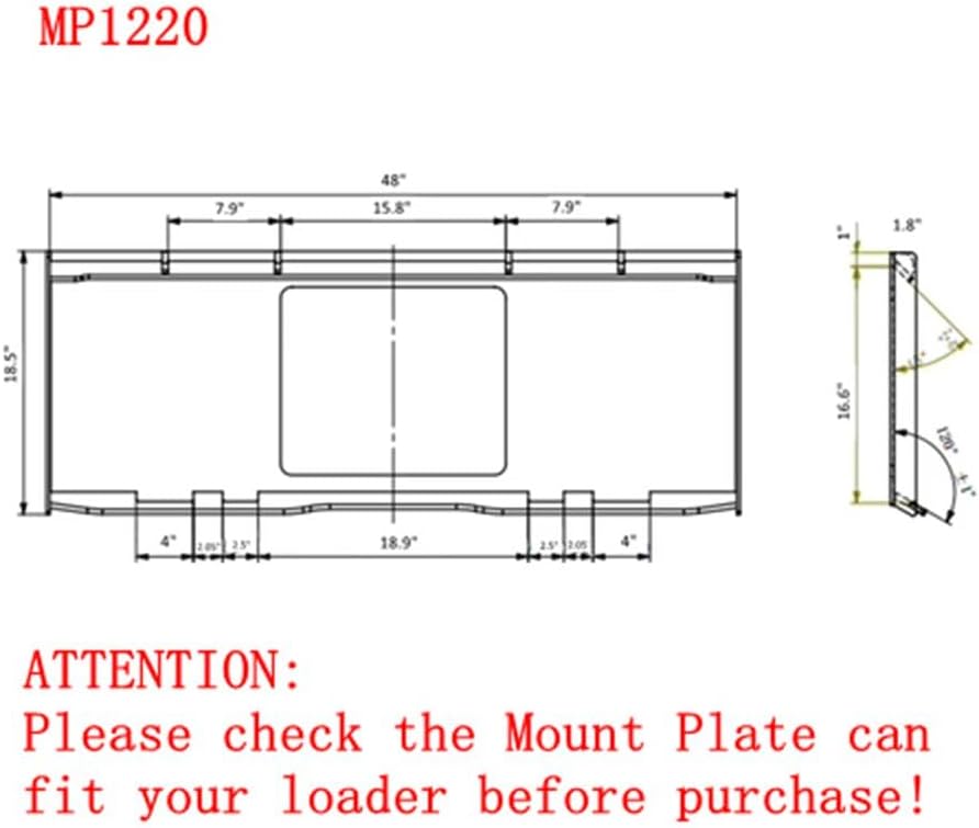 Landy Industries Stump Bucket for Skid Steer Quick Attach