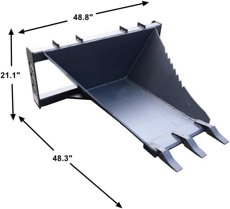 Landy Industries Stump Bucket for Skid Steer Quick Attach