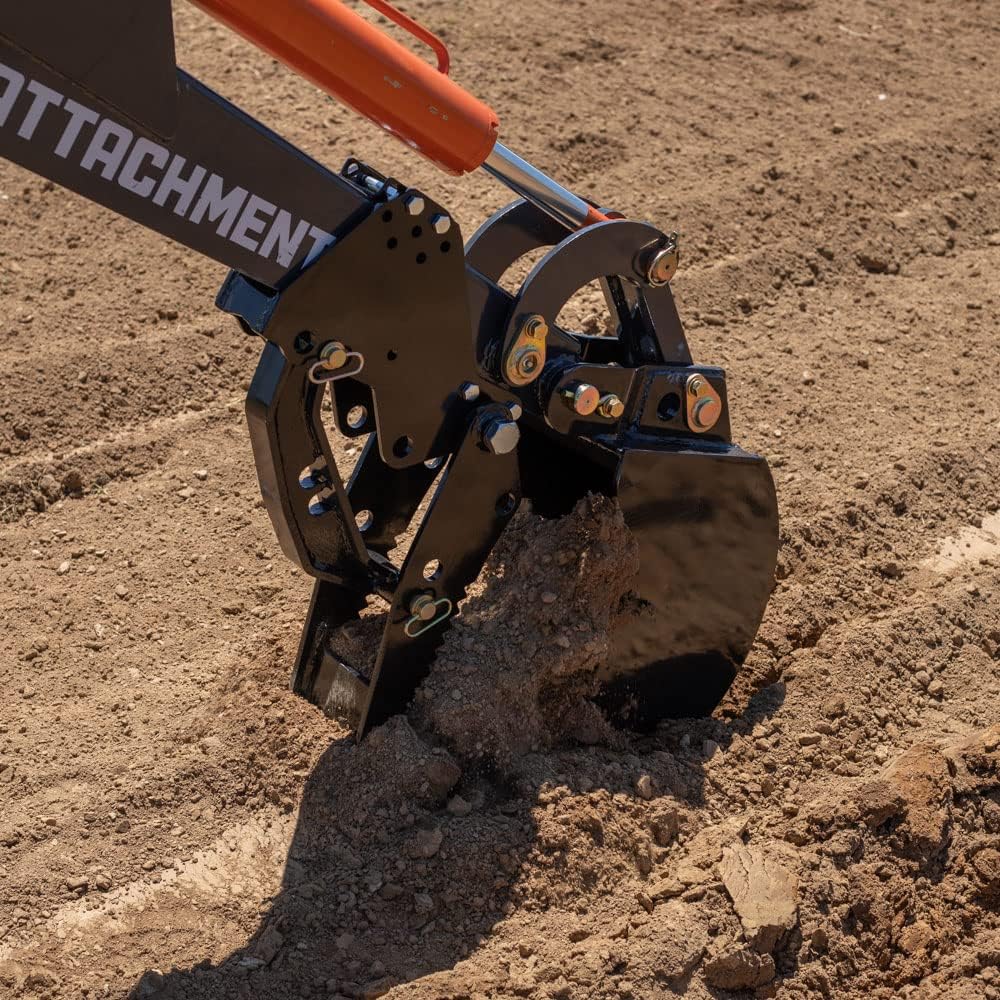 Titan Attachments Skid Steer Fronthoe 10 Bucket and Thumb, Excavator Attachment Bobcat Loader